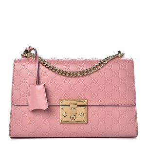 Gucci Guccissima Pink monogram stamped leather Purse